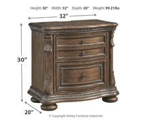 Load image into Gallery viewer, Charmond - Two Drawer Night Stand
