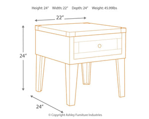 Chazney - Rectangular End Table