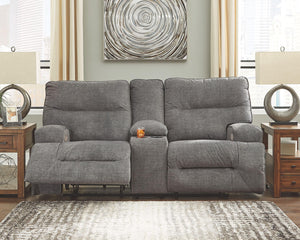 Coombs - Dbl Rec Pwr Loveseat W/console