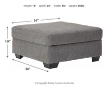 Load image into Gallery viewer, Dalhart - Oversized Accent Ottoman
