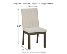 Load image into Gallery viewer, Dellbeck - Dining Uph Side Chair (2/cn)
