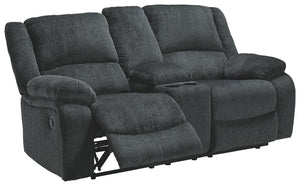 Draycoll - Dbl Rec Loveseat W/console