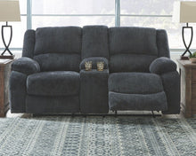 Load image into Gallery viewer, Draycoll - Dbl Rec Loveseat W/console
