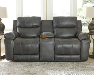 Edmar - Pwr Rec Loveseat/con/adj Hdrst