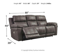 Load image into Gallery viewer, Erlangen - Pwr Rec Sofa With Adj Headrest
