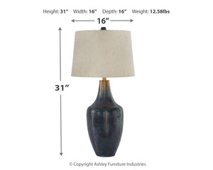 Evania - Metal Table Lamp (1/cn)