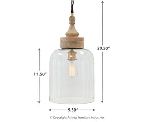 Faiz - Transparent - Glass Pendant Light (1/cn)