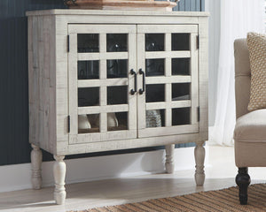 Falkgate - Whitewash - Accent Cabinet