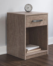 Load image into Gallery viewer, Flannia - Gray - One Drawer Night Stand
