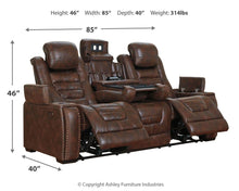 Load image into Gallery viewer, Game - Pwr Rec Sofa With Adj Headrest

