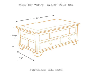 Gately - Lift Top Cocktail Table