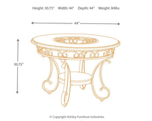 Load image into Gallery viewer, Glambrey - Round Dining Room Table
