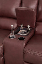 Load image into Gallery viewer, Alessandro Garnet Power Reclining Loveseat with Console
