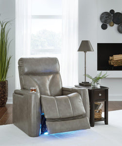 Benndale Gray Power Recliner