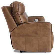 Load image into Gallery viewer, Game Plan Caramel Power Reclining Sofa
