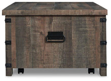 Load image into Gallery viewer, Hollum Rustic Brown Lift-Top Coffee Table
