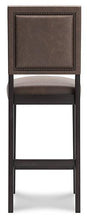 Load image into Gallery viewer, Benmara Brown/Dark Brown Bar Height Bar Stool
