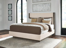Load image into Gallery viewer, Anibecca Weathered Gray California King Upholstered Bed
