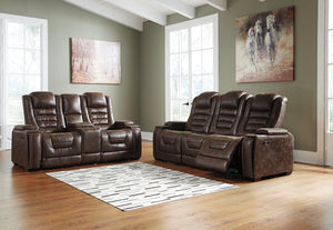 Game Zone Bark Power Reclining Sofa and Loveseat