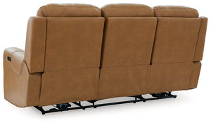 Card Player Cappuccino Power Reclining Sofa