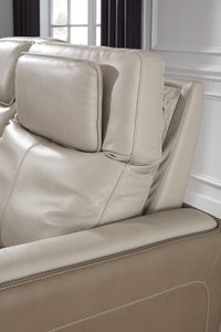 Battleville Almond Power Reclining Loveseat