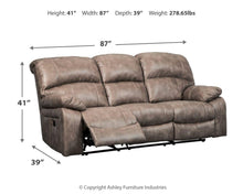 Load image into Gallery viewer, Dunwell - Pwr Rec Sofa With Adj Headrest
