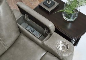 Benndale Gray Power Recliner