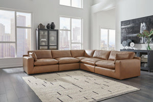 Emilia Caramel 5-Piece Sectional