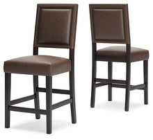 Load image into Gallery viewer, Benmara Brown/Dark Brown Counter Height Bar Stool
