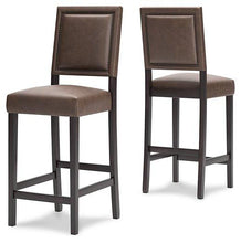 Load image into Gallery viewer, Benmara Brown/Dark Brown Bar Height Bar Stool
