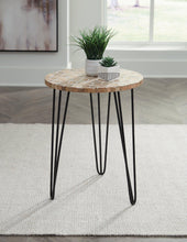 Load image into Gallery viewer, Drovelett White/Light Brown Accent Table
