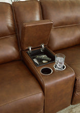 Load image into Gallery viewer, Francesca Auburn Power Reclining Loveseat with Console
