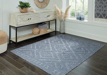 Load image into Gallery viewer, Finnwell Blue 5&#39;3&quot; x 7&#39; Rug
