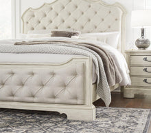 Load image into Gallery viewer, Arlendyne Antique White California King Upholstered Bed
