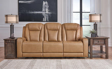 Load image into Gallery viewer, Card Player Cappuccino Power Reclining Sofa
