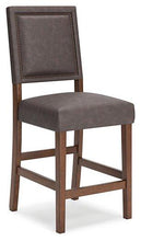 Load image into Gallery viewer, Benmara Grayish Brown/Brown Counter Height Bar Stool (Set of 2)
