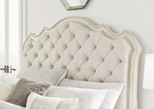 Load image into Gallery viewer, Arlendyne Antique White California King Upholstered Bed

