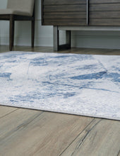 Load image into Gallery viewer, Haddam Blue/Gray/White 5&#39; x 7&#39; Rug
