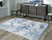 Load image into Gallery viewer, Haddam Blue/Gray/White 5&#39; x 7&#39; Rug
