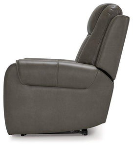 Card Player Smoke Power Recliner