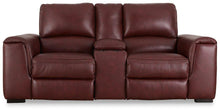 Load image into Gallery viewer, Alessandro Garnet Power Reclining Loveseat with Console
