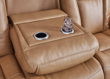 Load image into Gallery viewer, Card Player Cappuccino Power Reclining Sofa

