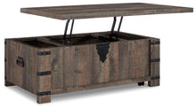 Load image into Gallery viewer, Hollum Rustic Brown Lift-Top Coffee Table
