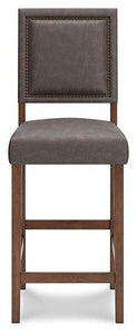 Benmara Grayish Brown/Brown Bar Height Bar Stool