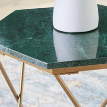 Load image into Gallery viewer, Engelton Green/Gold Accent Table

