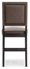 Load image into Gallery viewer, Benmara Brown/Dark Brown Counter Height Bar Stool
