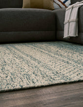 Load image into Gallery viewer, Devton Beige/Teal 7&#39;8&quot; x 10&#39; Rug
