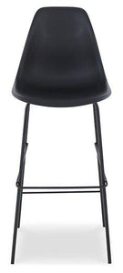 Forestead Black Bar Height Bar Stool (Set of 2)