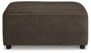 Allena Gunmetal Oversized Accent Ottoman