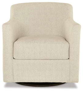 Bradney Linen Swivel Accent Chair